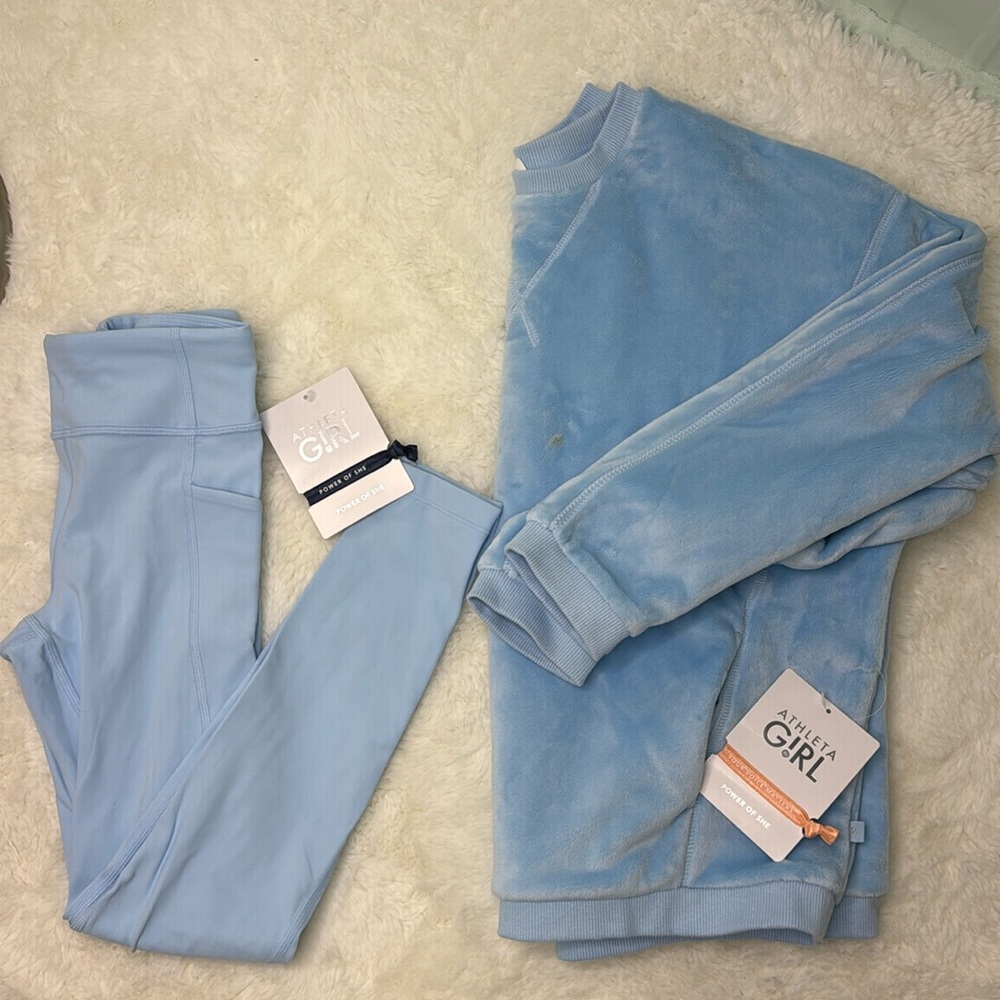 Athleta Leggings and Sweatshirt